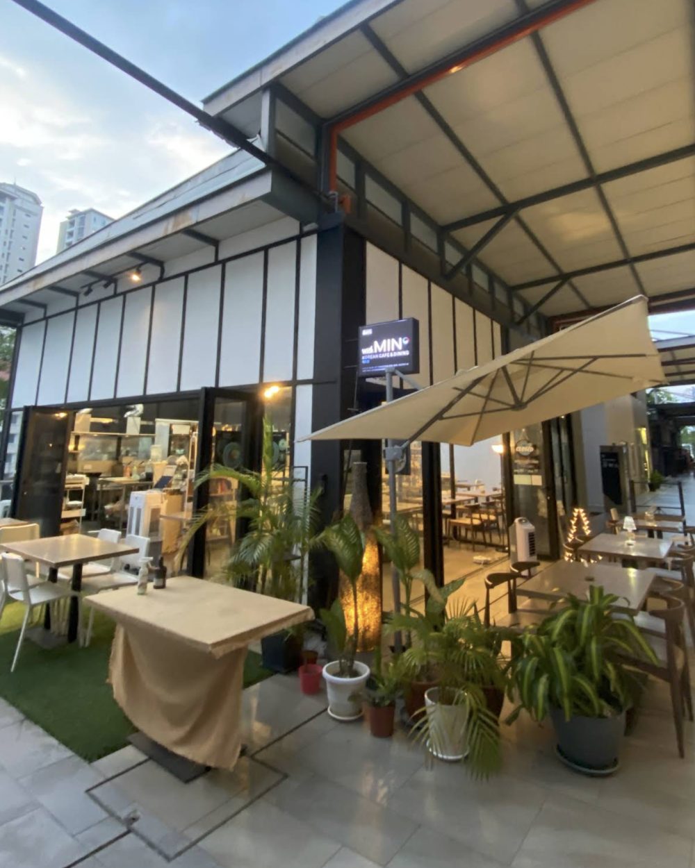 with MIN Cafe terrace in Petaling Jaya